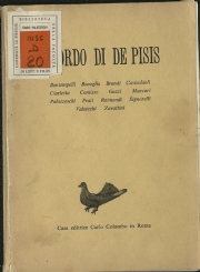 U.D. monografia Ricordo di De Pisis