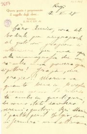 U.D. corrispondenza Caro Amico, cosa debbo