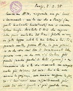 U.D. corrispondenza Carissimo Aldo, rispondo un po' tardi