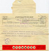 U.D. corrispondenza Pregoti autorizzarmi prestito quadro De Pisis Ritratto