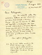 U.D. corrispondenza Caro Palazzeschi, non ho risposto alla tua